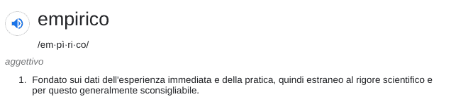 venditore empirico