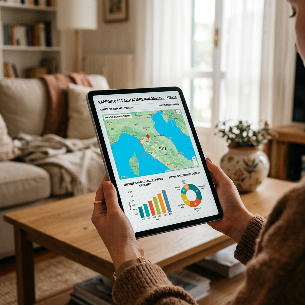Report realistico di valutazione immobiliare tramite CIV AI